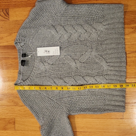 NWT Eileen Fisher The Fisher Project Gray Lofty Merino Wool Sweater Size S/P - Picture 8 of 12